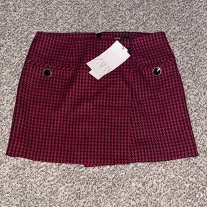 Women's Zara Red Mini Skirt